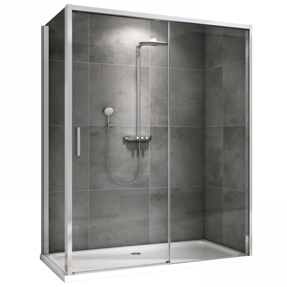 Душевой уголок Abber Komfort AG93150-S92 1500*900 мм (хром/прозрачное)