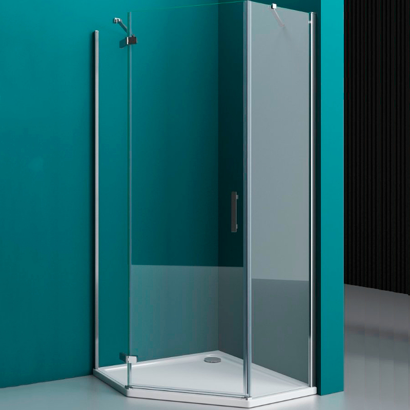 Душевой уголок BelBagno KRAFT-P-1-90-C-Cr-L 900*900 мм (хром/прозрачное)