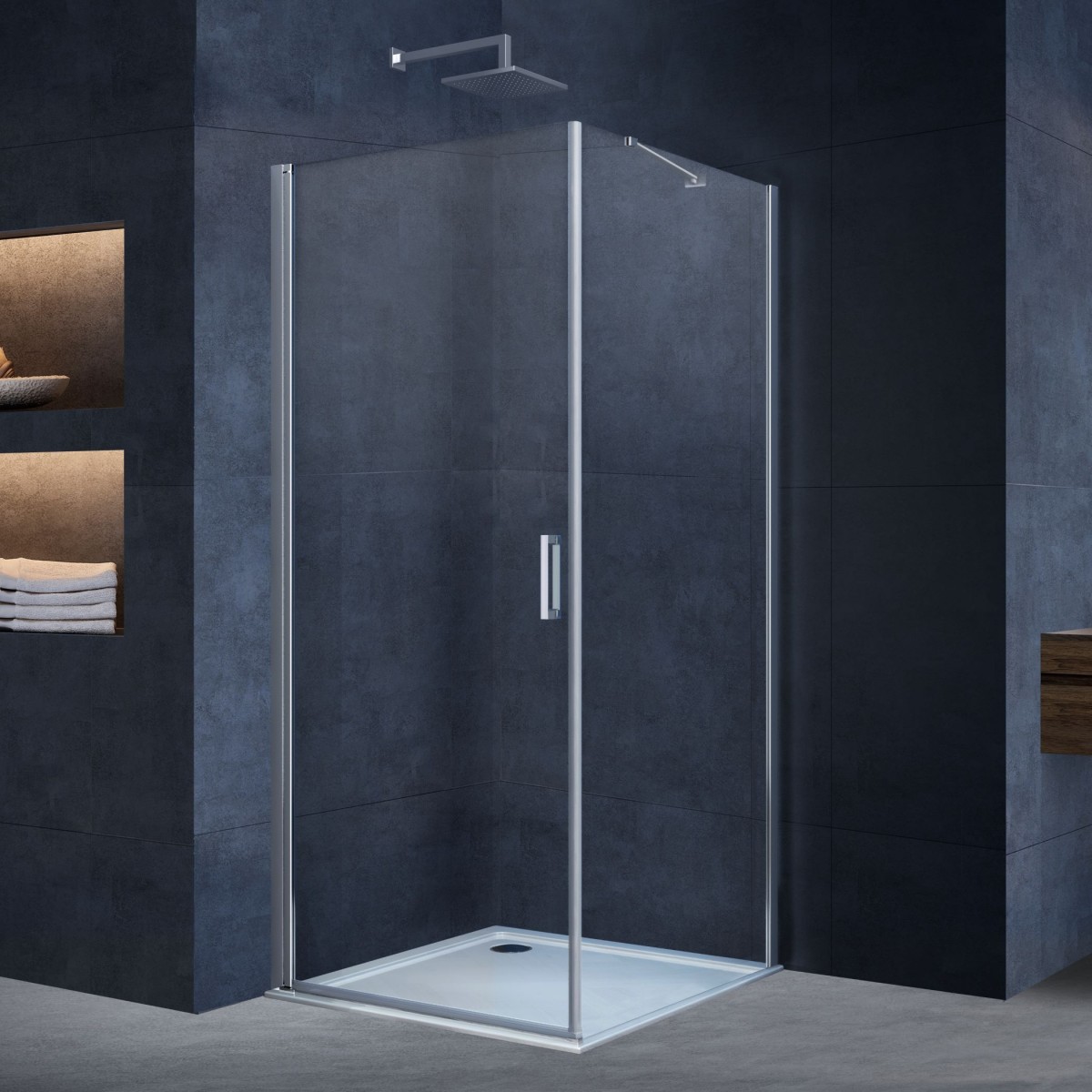 Душевой уголок Vincea Alpha VSR-3ALP9095CL 950*900 мм (хром/прозрачное)