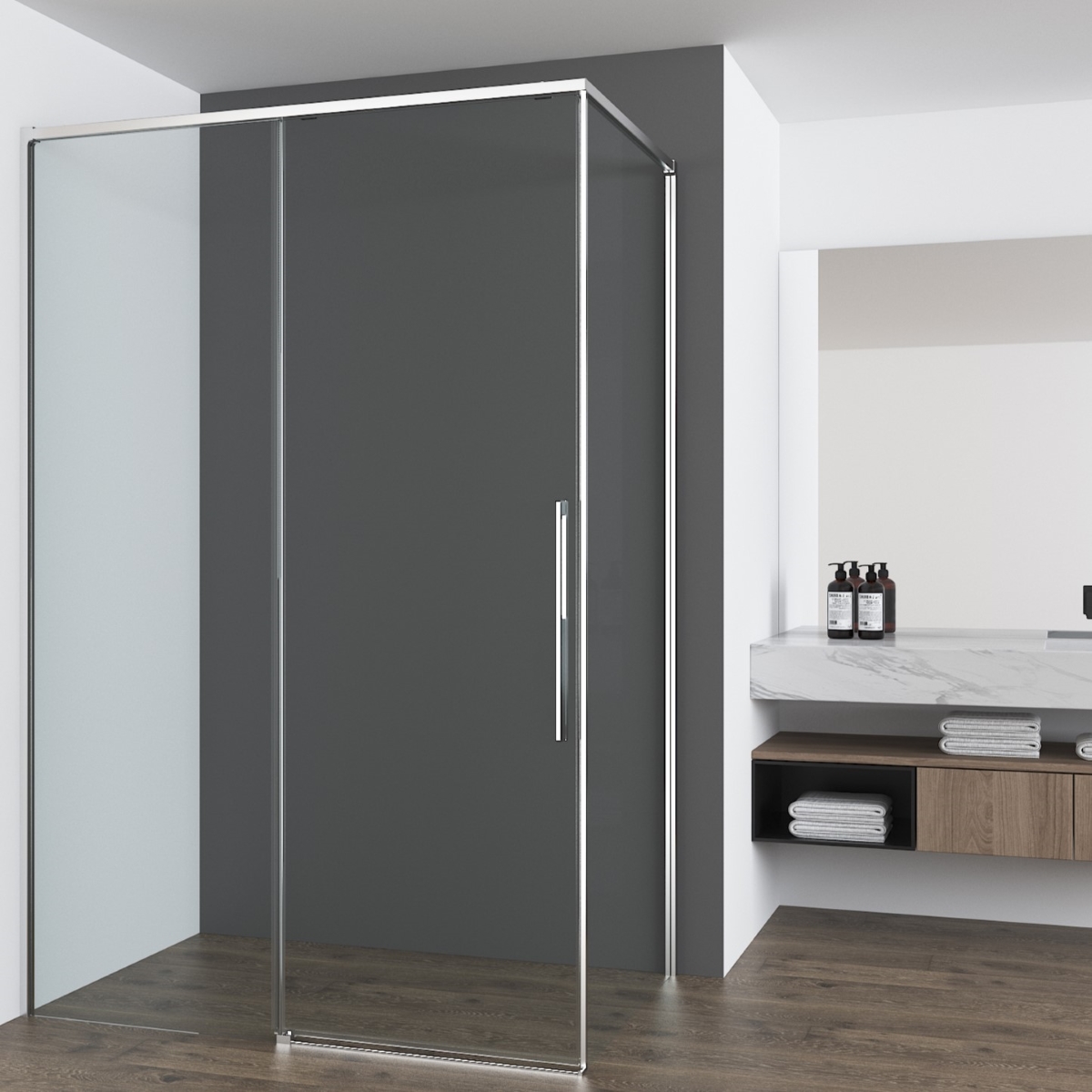 Душевой уголок Vincea Ultima VSR-7UL1012CL 1200*1000 мм (хром/прозрачное)