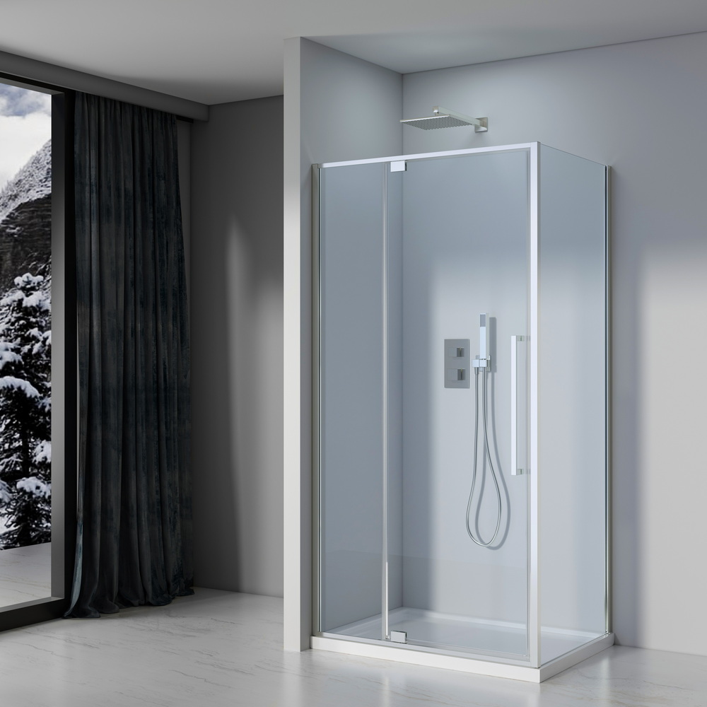 Душевой уголок Black&White Stellar Wind S818 CF 1000*800 мм (хром/матовое)