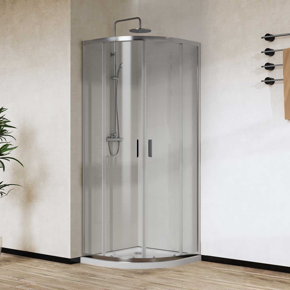 Душевой уголок Vincea City VSQ-5CT900CL 900*900 мм (хром/прозрачное)