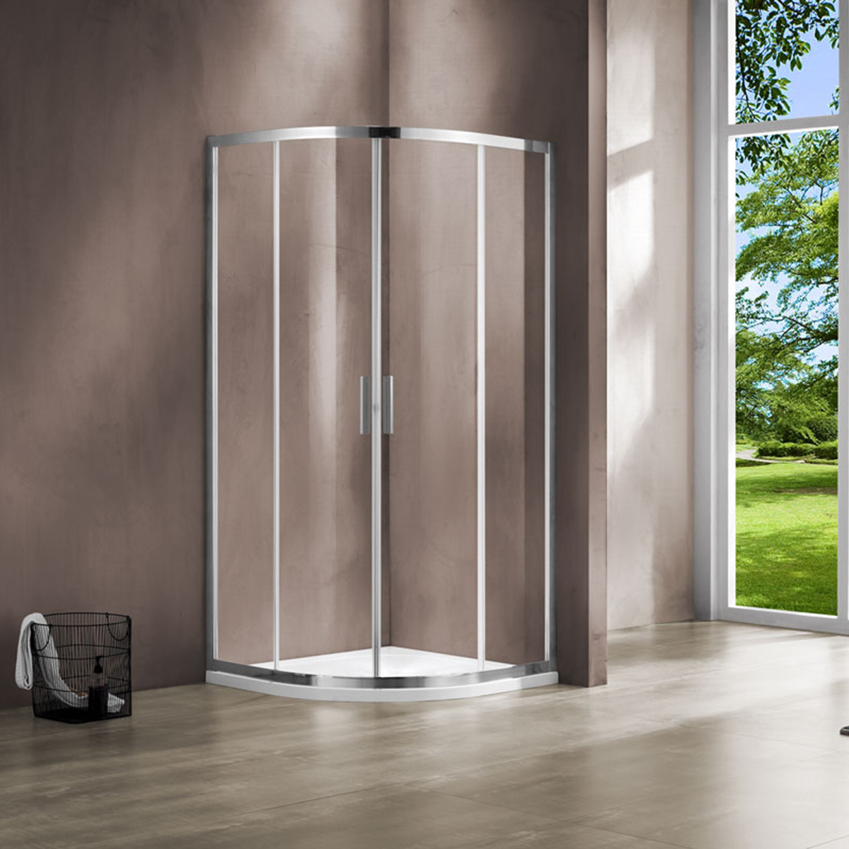 Душевой уголок Vincea Garda VSQ-1G900CL 900*900 мм (хром/прозрачное)
