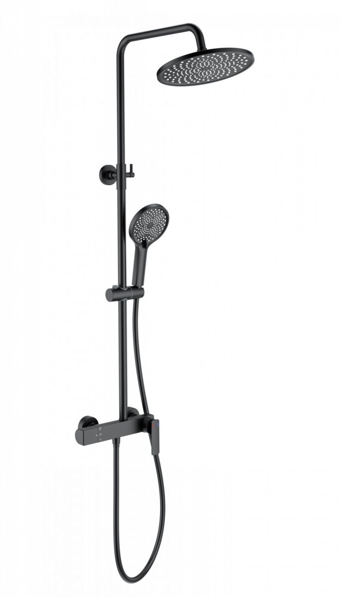 Душевая система Wonzon & Woghand WW-B3517-MB (чёрный матовый)