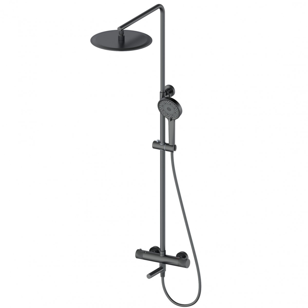 Душевая система Wonzon & Woghand WW-88739902-BGM (тёмный графит) с термостатом