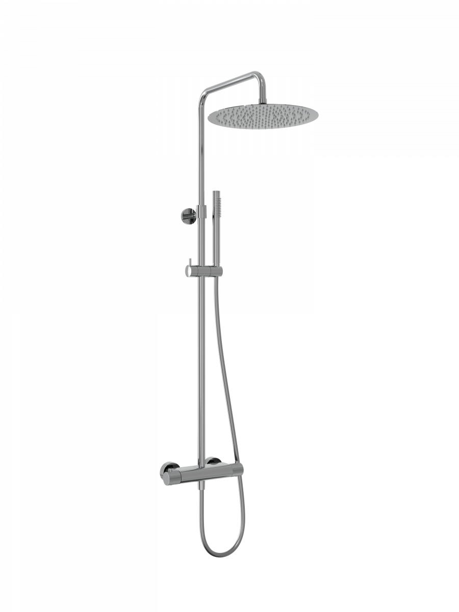 Душевая система Milleau Tissage ML8075BK.DT-CR (хром) с термостатом