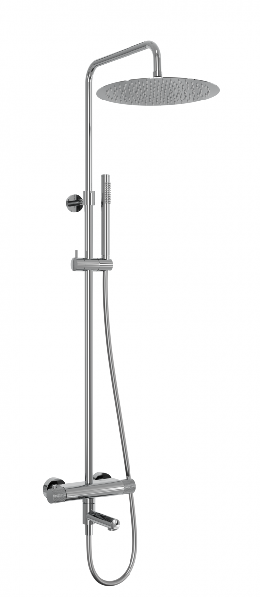 Душевая система Milleau Tissage ML8075BKS.DT-CR (хром) с термостатом