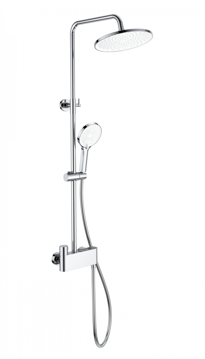 Душевая система Wonzon & Woghand MUSE Corno WW-B3110-CR (хром) с термостатом