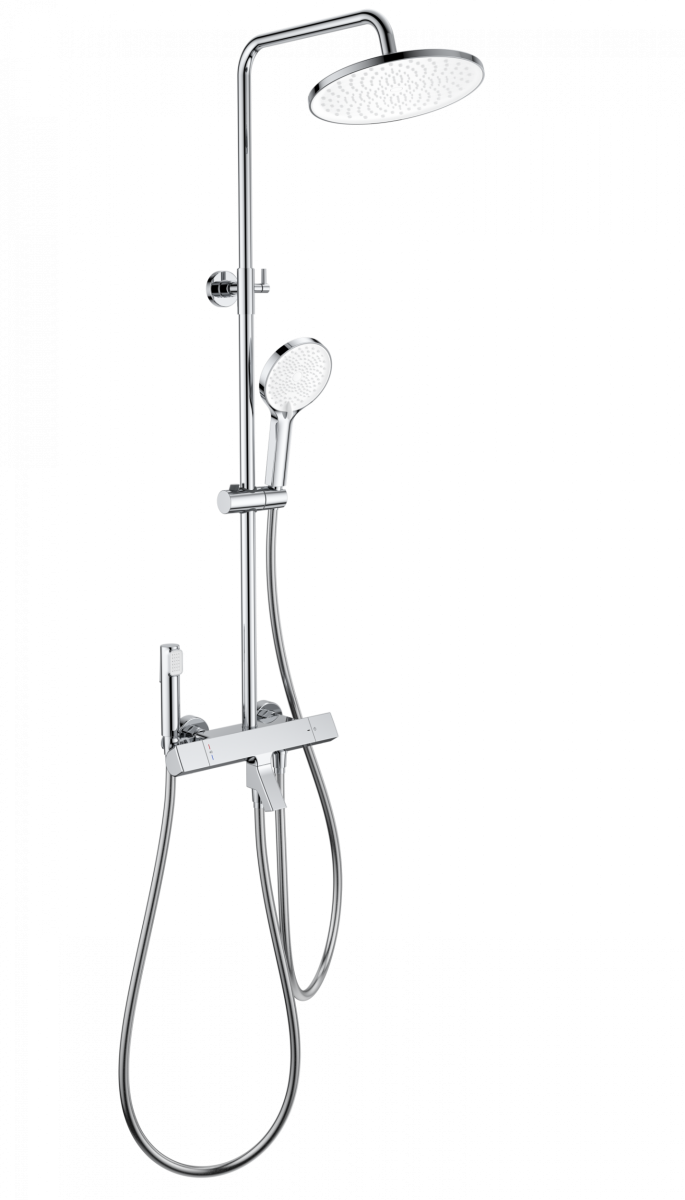 Душевая система Wonzon & Woghand The ONE WW-B3094-CR (хром) с термостатом