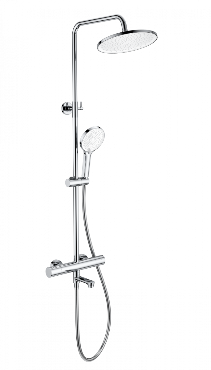Душевая система Wonzon & Woghand WW-B3069-CR (хром) с термостатом