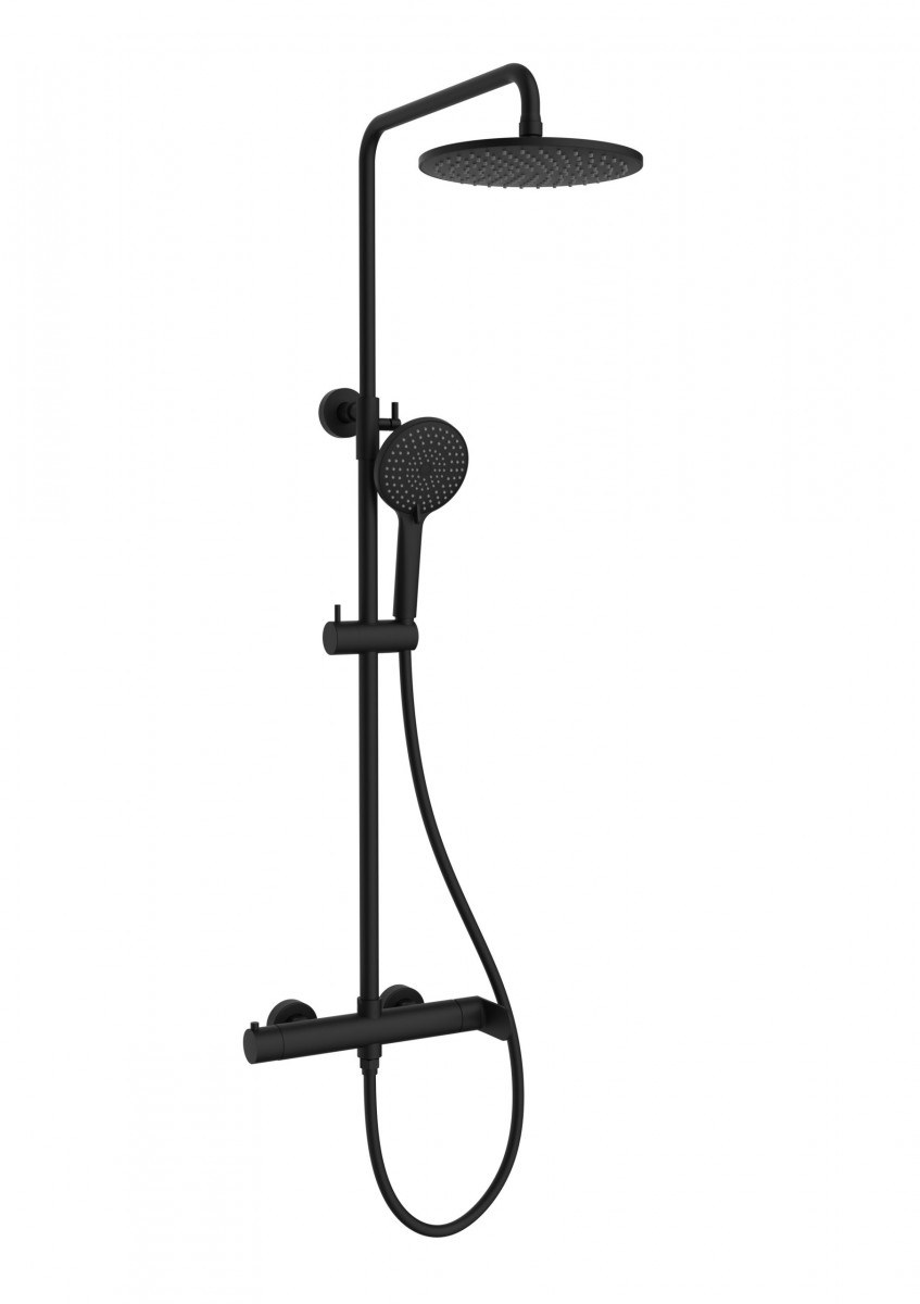 Душевая стойка Vincea Rondo VSFS-1R0MB (черный)