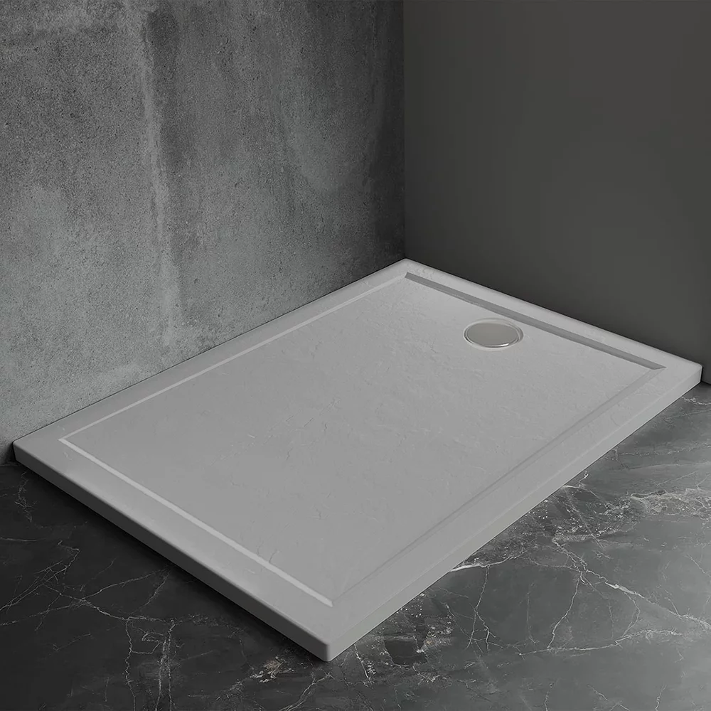 Душевой поддон Veconi Pietra G PT-G-12080-RU 1200*800 мм (серый матовый)