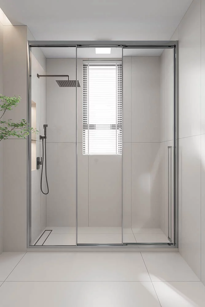 Душевая дверь Veconi Prato 300 CH-L PR3/L-130-01-CH-C4 1300*2000 мм (хром/прозрачное)