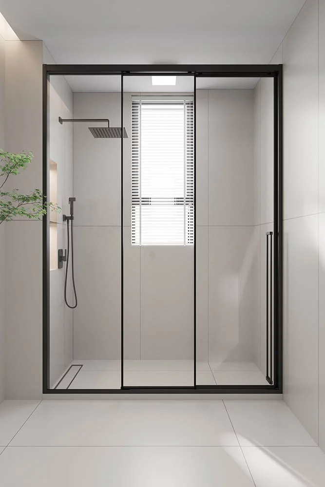 Душевая дверь Veconi Prato 300 B-L PR3/L-150-01-B-C4 1500*2000 мм (чёрный матовый/прозрачное)