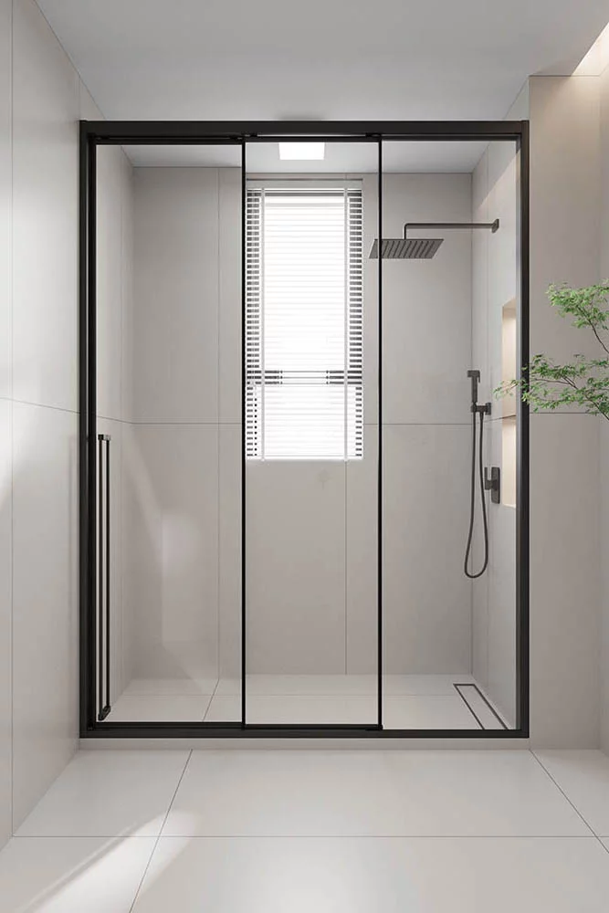 Душевая дверь Veconi Prato 300 B-R PR3/R-130-01-B-C4 1300*2000 мм (чёрный матовый/прозрачное)