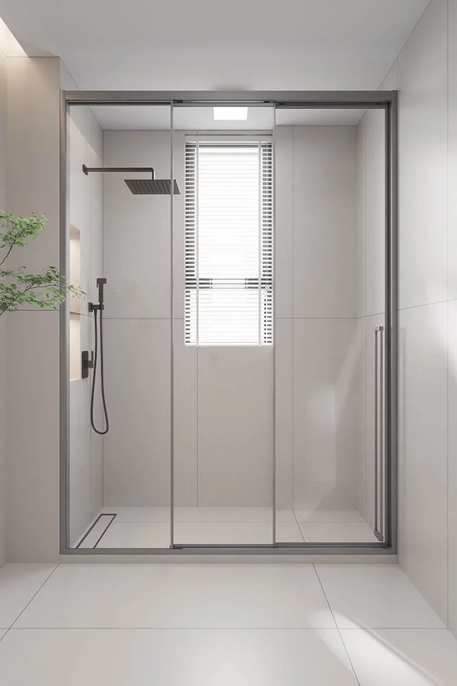 Душевая дверь Veconi Prato 300 GR-L PR3/L-140-01-GR-C4 1400*2000 мм (графит брашированный/прозрачное)