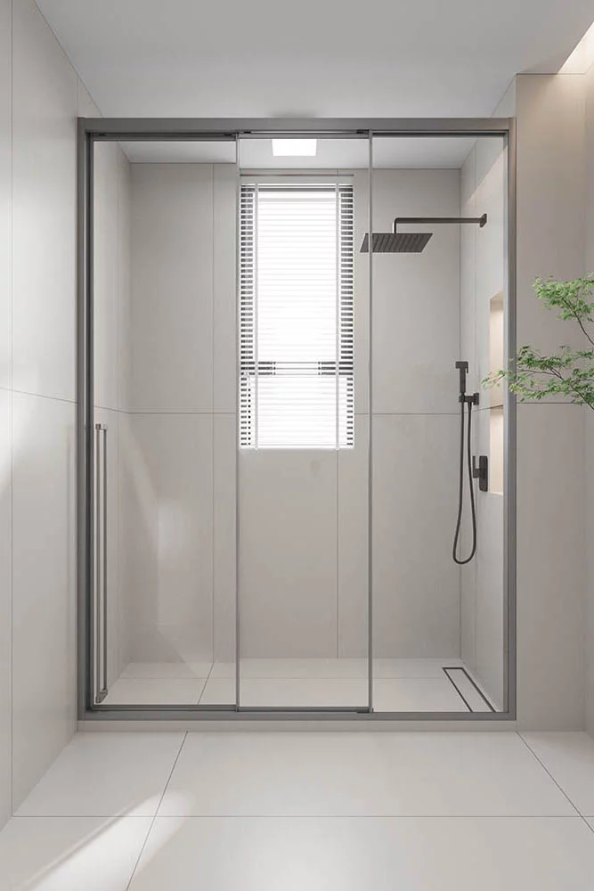 Душевая дверь Veconi Prato 300 GR-R PR3/R-150-01-GR-C4 1500*2000 мм (графит брашированный/прозрачное)