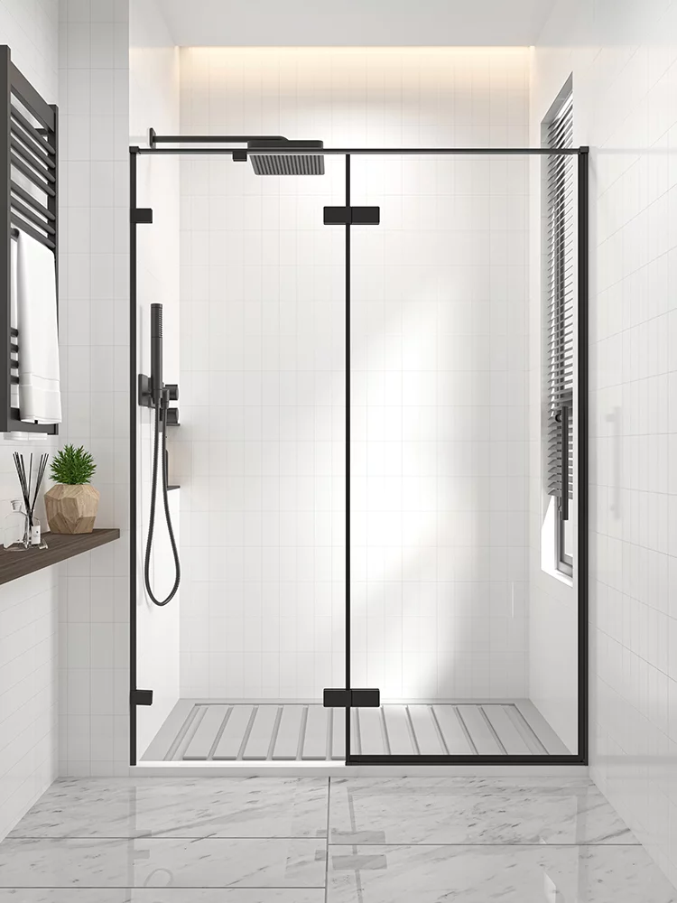 Душевая дверь Veconi Alassio B AL-150-00-B-C4 1500*2000 мм (чёрный матовый/прозрачное)