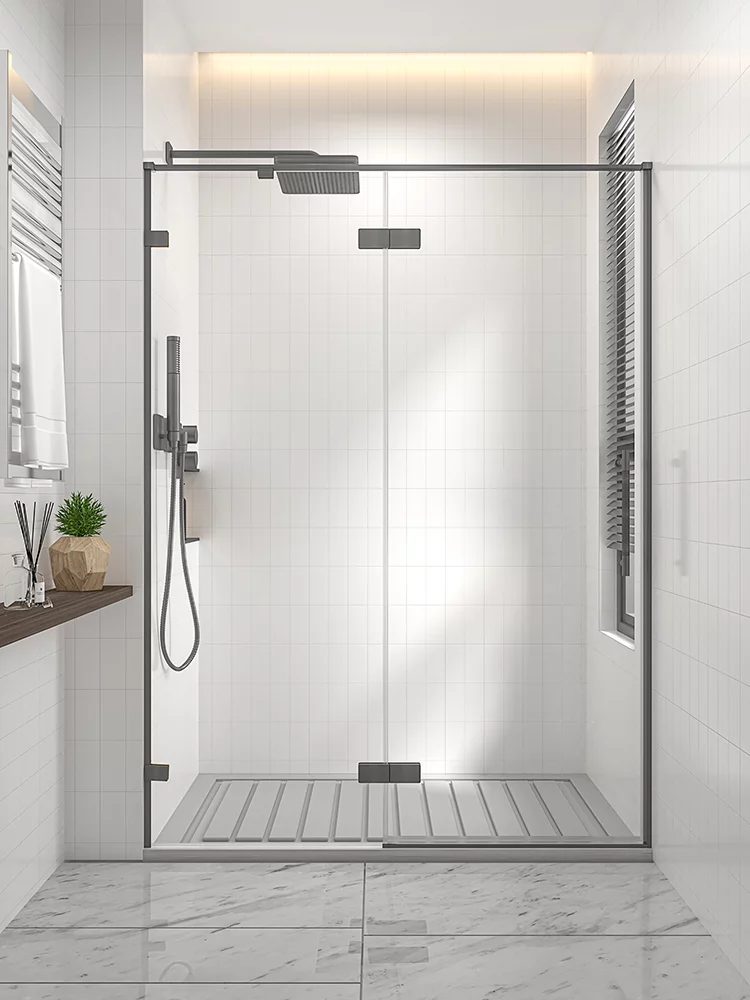 Душевая дверь Veconi Alassio G AL-120-00-GR-C4 1200*2000 мм (графит брашированный/прозрачное)