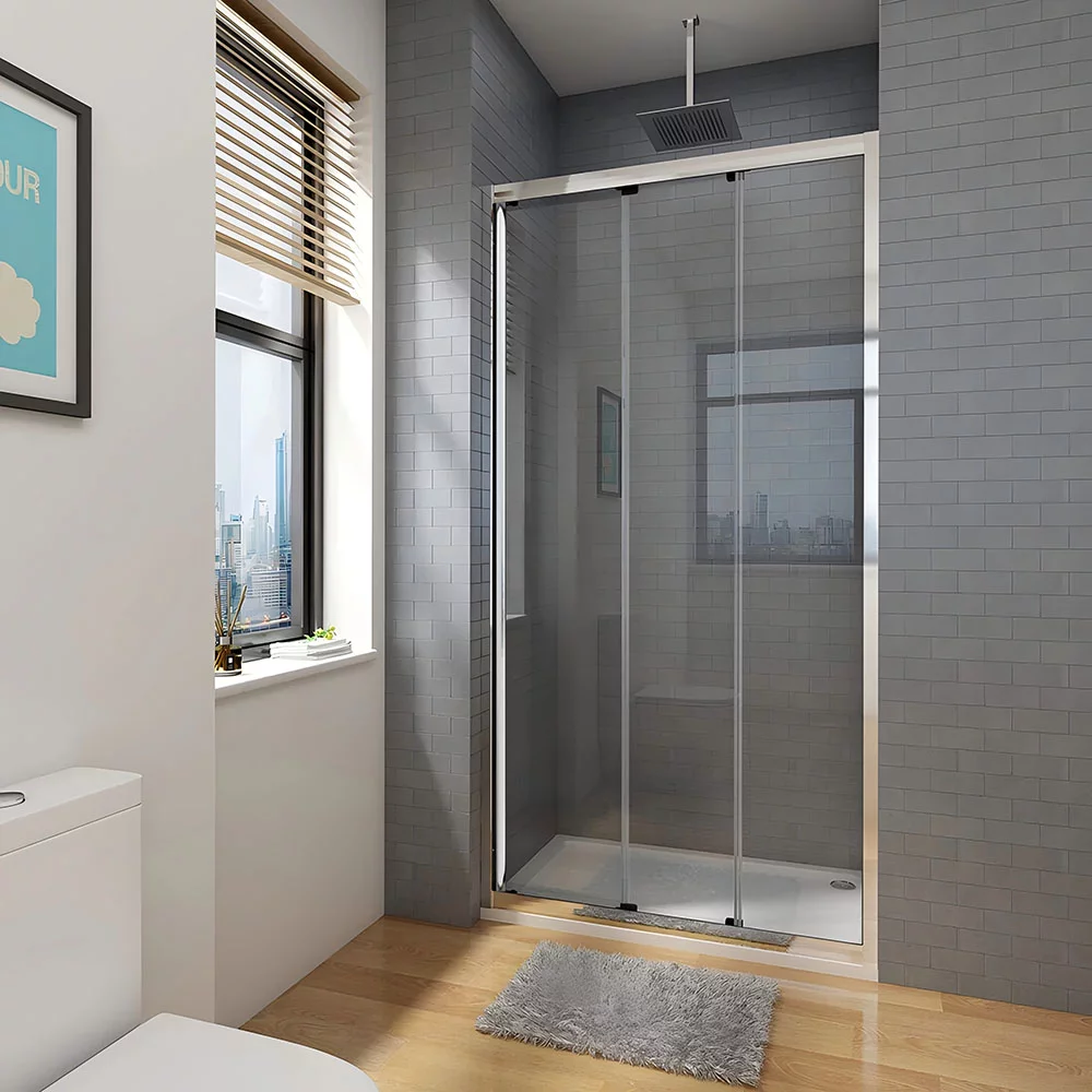 Душевая дверь Veconi VN-28 VN28-100-01-C8 1000*1950 мм (хром/прозрачное)