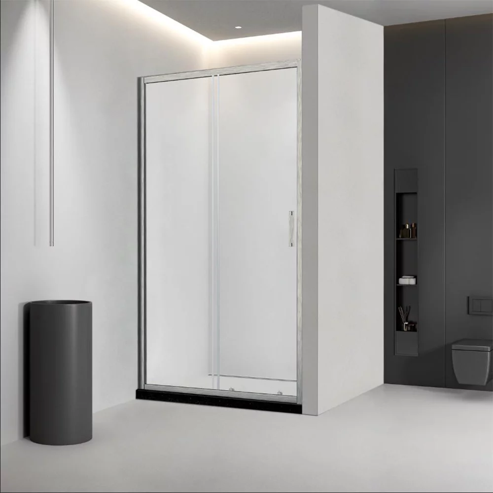 Душевая дверь Veconi VN-46BC VN46BC-150-01-C5 1500*1950 мм (никель брашированный/прозрачное)