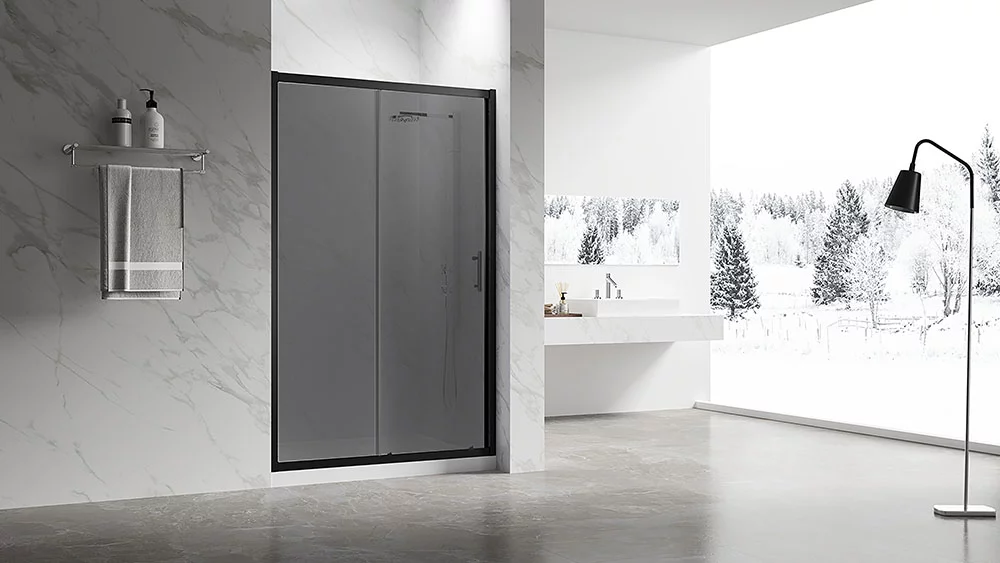 Душевая дверь Veconi VN-55BT VN55BT-130-05-C8 1300*1950 мм (чёрный матовый/тонированное)