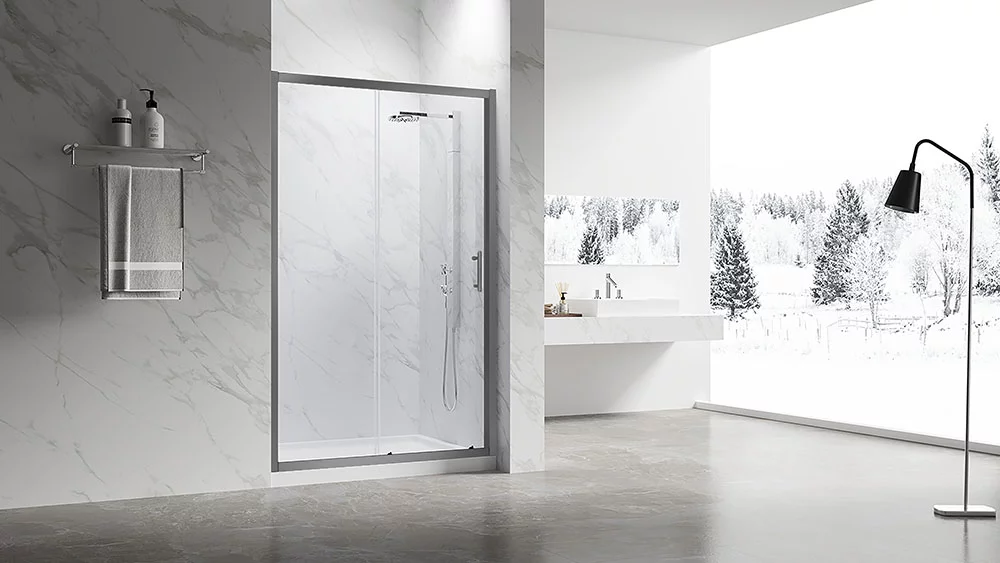 Душевая дверь Veconi VN-55GM VN55GM-140-01-C8 1400*1950 мм (оружейная сталь/прозрачное)