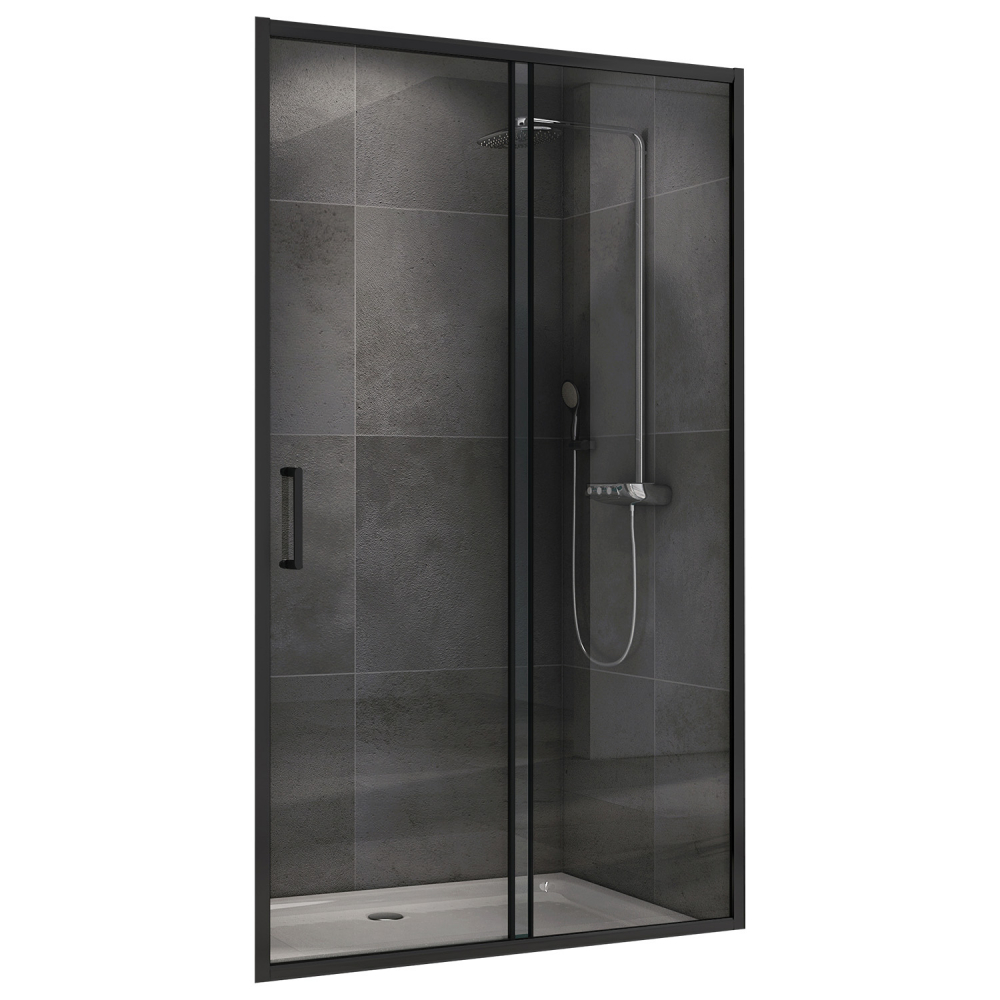 Душевая дверь Abber Schwarzer Diamant AG30130B5 1300*1900 мм (чёрный/прозрачное)
