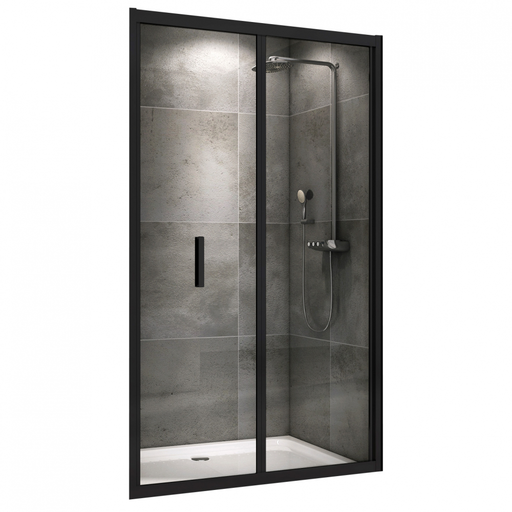 Душевая дверь Abber Sonnenstrand AG07090B 900*1950 мм (чёрный/прозрачное)