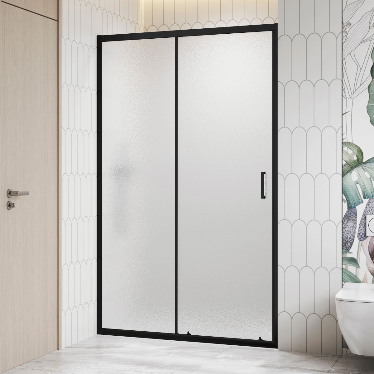 Душевая дверь RGW Classic CL-13-B 1400*1950 мм (чёрный/cora)