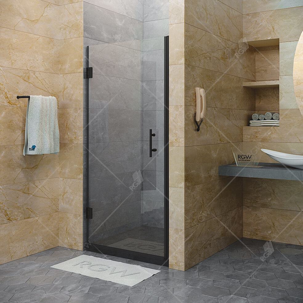 Душевая дверь RGW HO-011B Hotel 600*1950 мм (черный/прозрачное)