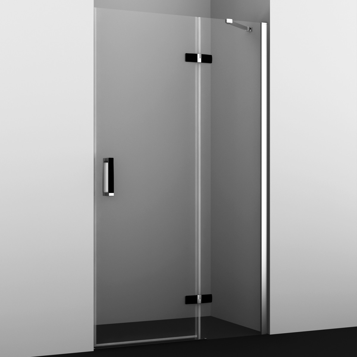 Душевая дверь WasserKRAFT Aller 10H05LBLACK MATT 1200*2000 мм (хром/прозрачное)