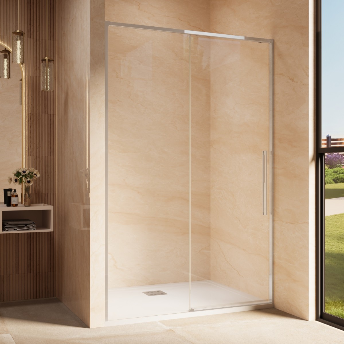 Душевая дверь Vincea Ultima VDS-7UL130CL 1300*2000 мм (хром/прозрачное)
