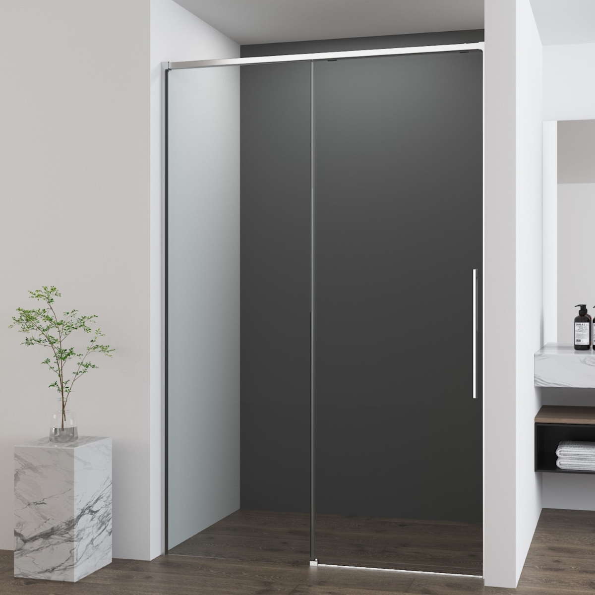 Душевая дверь Vincea Ultima VDS-7UL140CL 1400*2000 мм (хром/прозрачное)