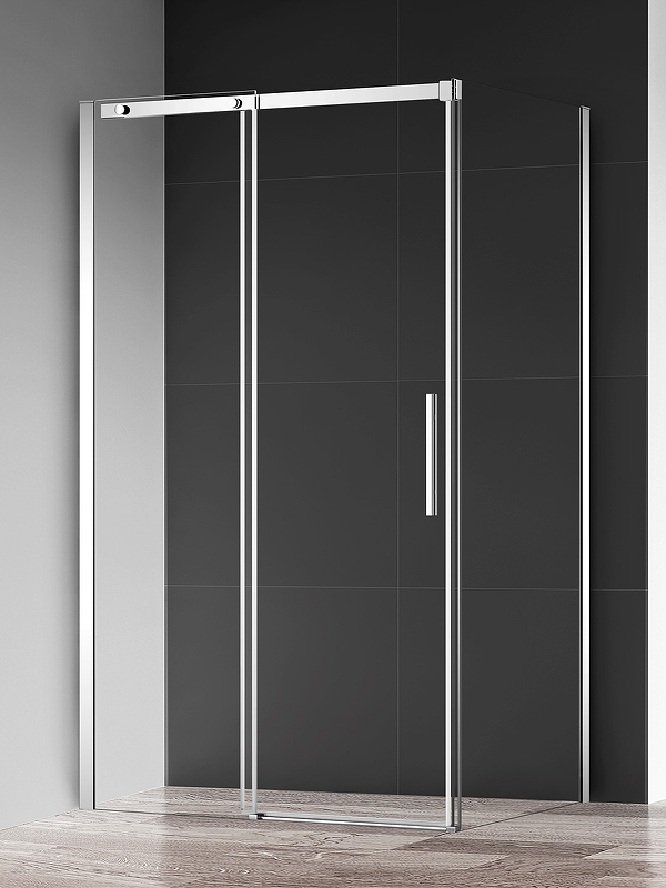 Душевая дверь AQUAme AQM4803-10 1000*1950 мм (хром/прозрачное)