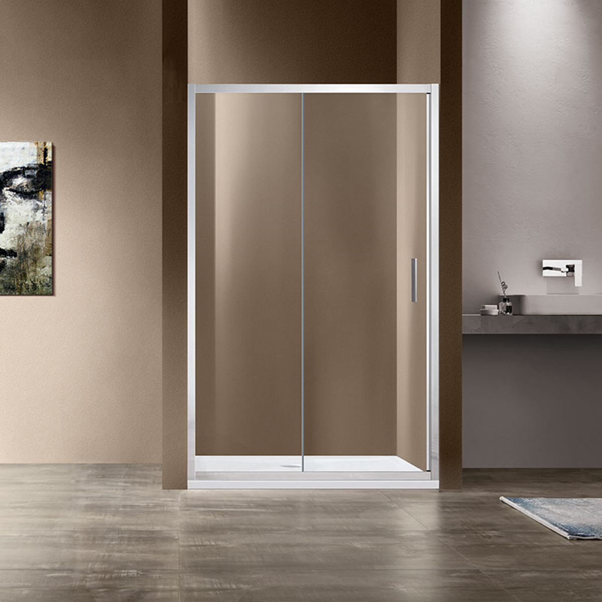 Душевая дверь Vincea Garda VDS-1G100CL 1000*1900 мм (хром/прозрачное)