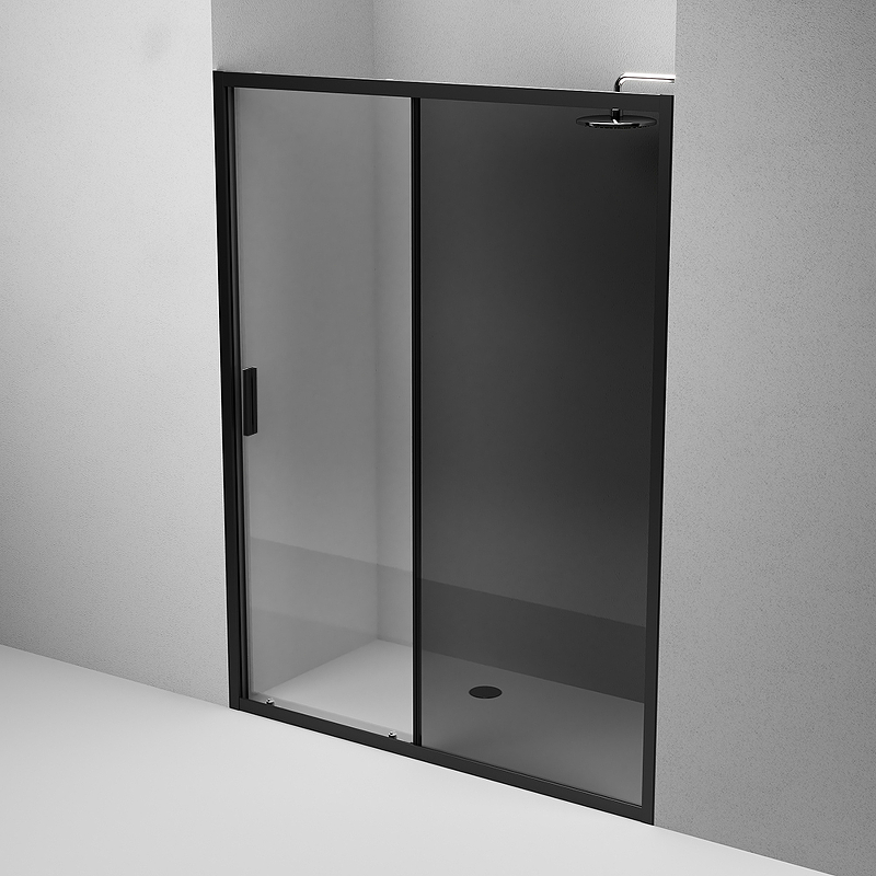 Душевая дверь AM.PM Gem Solo W90G-150-1-195BG 1500*1950 мм (черный матовый/тонированное)