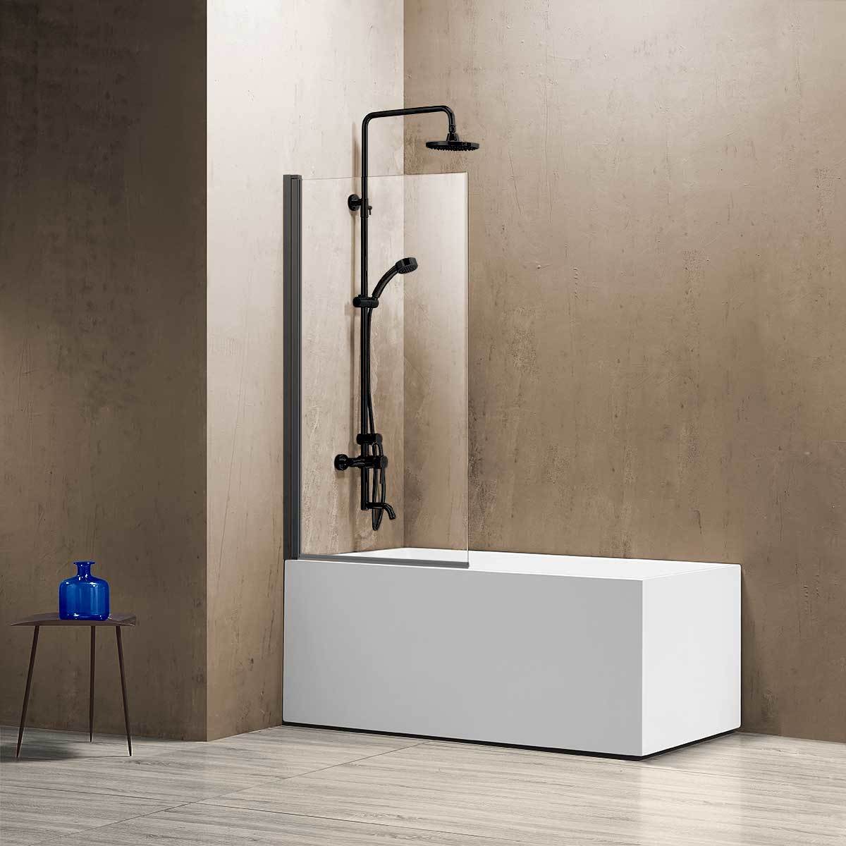 Шторка на ванну Vincea VSB-11800CLGM 800*1400 мм (вороненая сталь/прозрачое)
