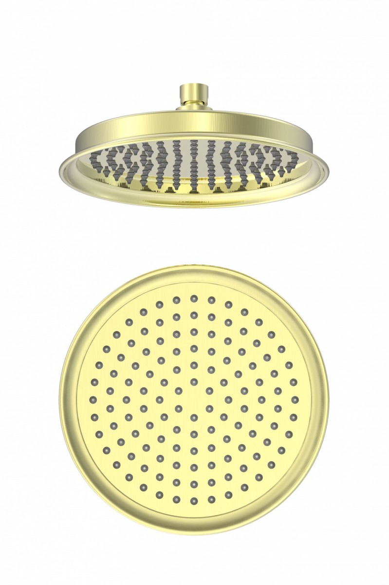 Верхний душ Wonzon & Woghand WW-88DP05-BG 228*228 мм (брашированное золото)