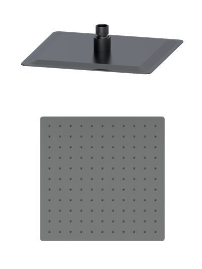 Верхний душ Wonzon & Woghand WW-88DP02-BGM 300*300 мм (тёмный графит)