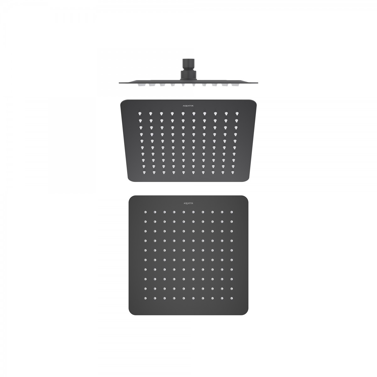 Верхний душ Aquatek AQ2072MB 250*250 мм (черный матовый)