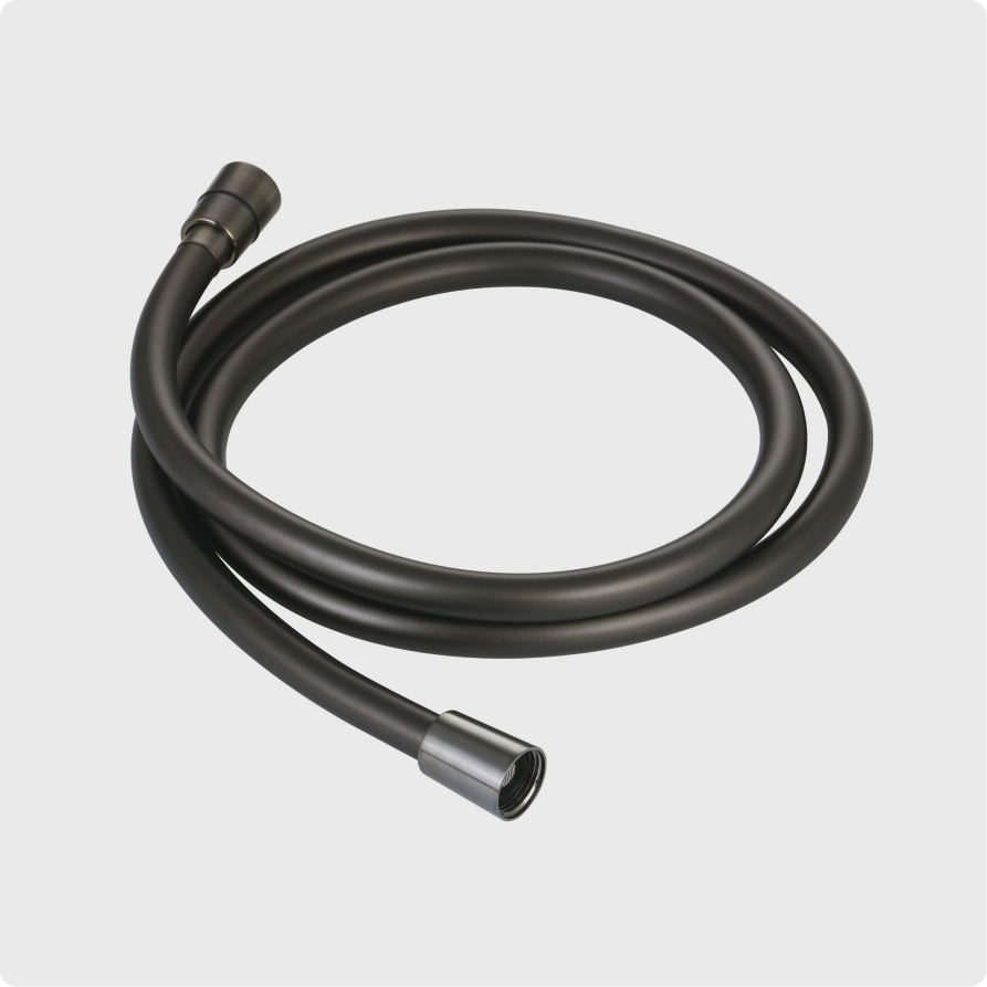 Душевой шланг AQUAme AQM1502GM 1500 мм (оружейная сталь)