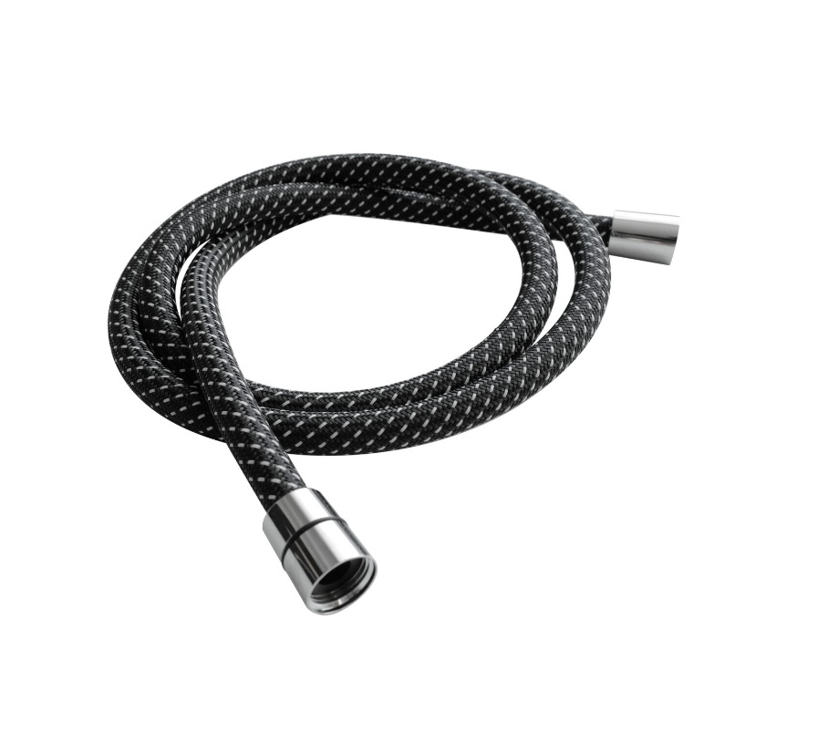 Душевой шланг AQUAme AQM1503CR 1500 мм (хром/чёрный)