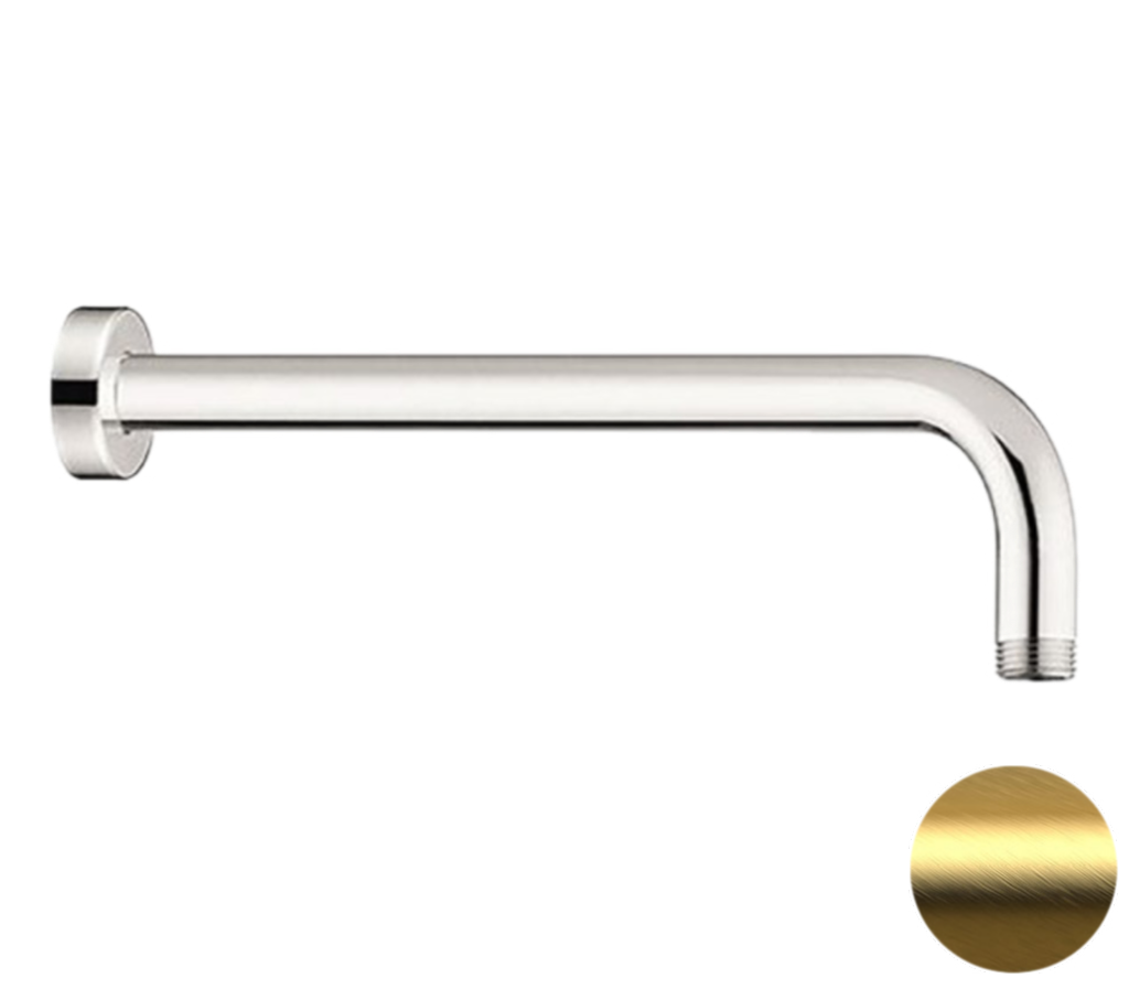 Кронштейн для верхнего душа Remer 343L40BG 400 мм (золото матовое брашированное)