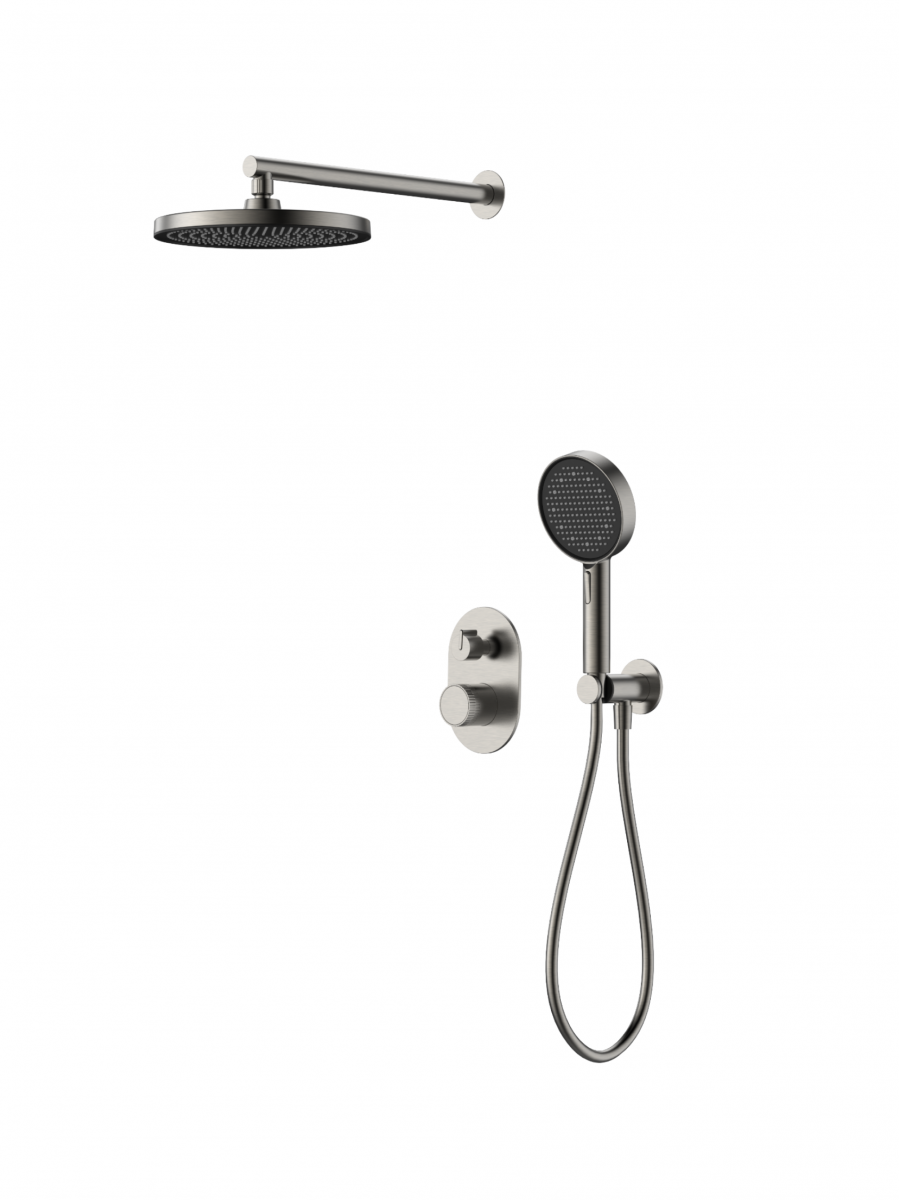 Встраиваемая душевая система Altrobagno Iconico ALTROBAGNOIconico040116GM (оружейная сталь матовая)