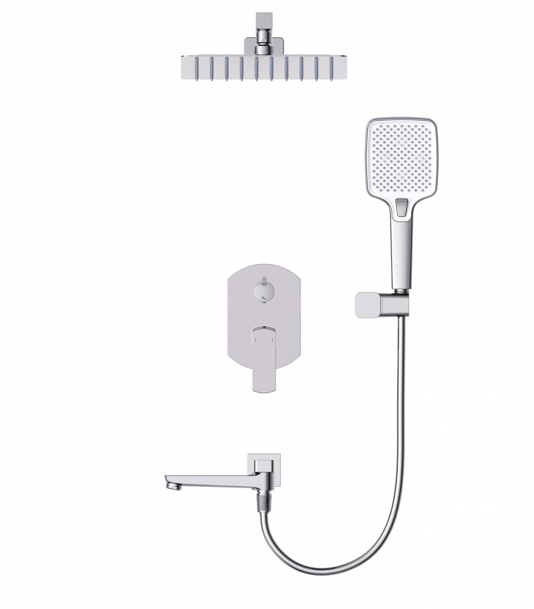 Встраиваемая душевая система Wonzon & Woghand FORZA WW-939031-CR (хром)