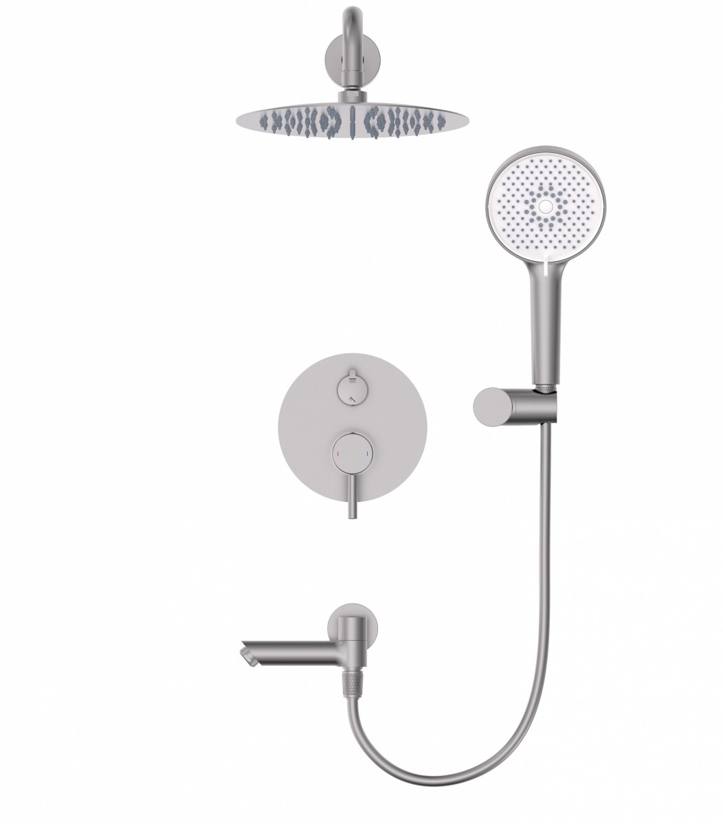Встраиваемая душевая система Wonzon & Woghand SOLO WW-939032-BN (брашированный никель)