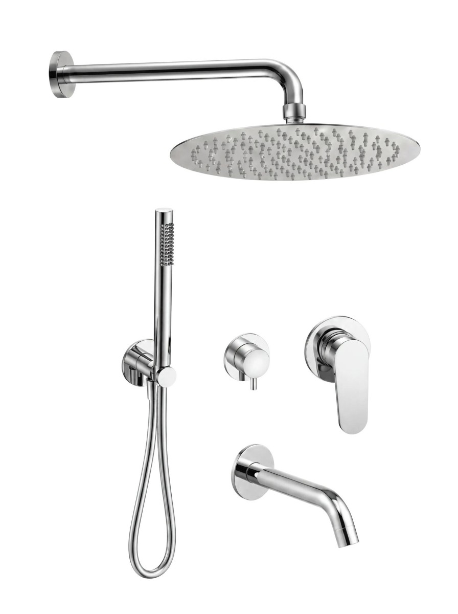 Встраиваемая душевая система AQUAme Novara AQM8419CR (хром)