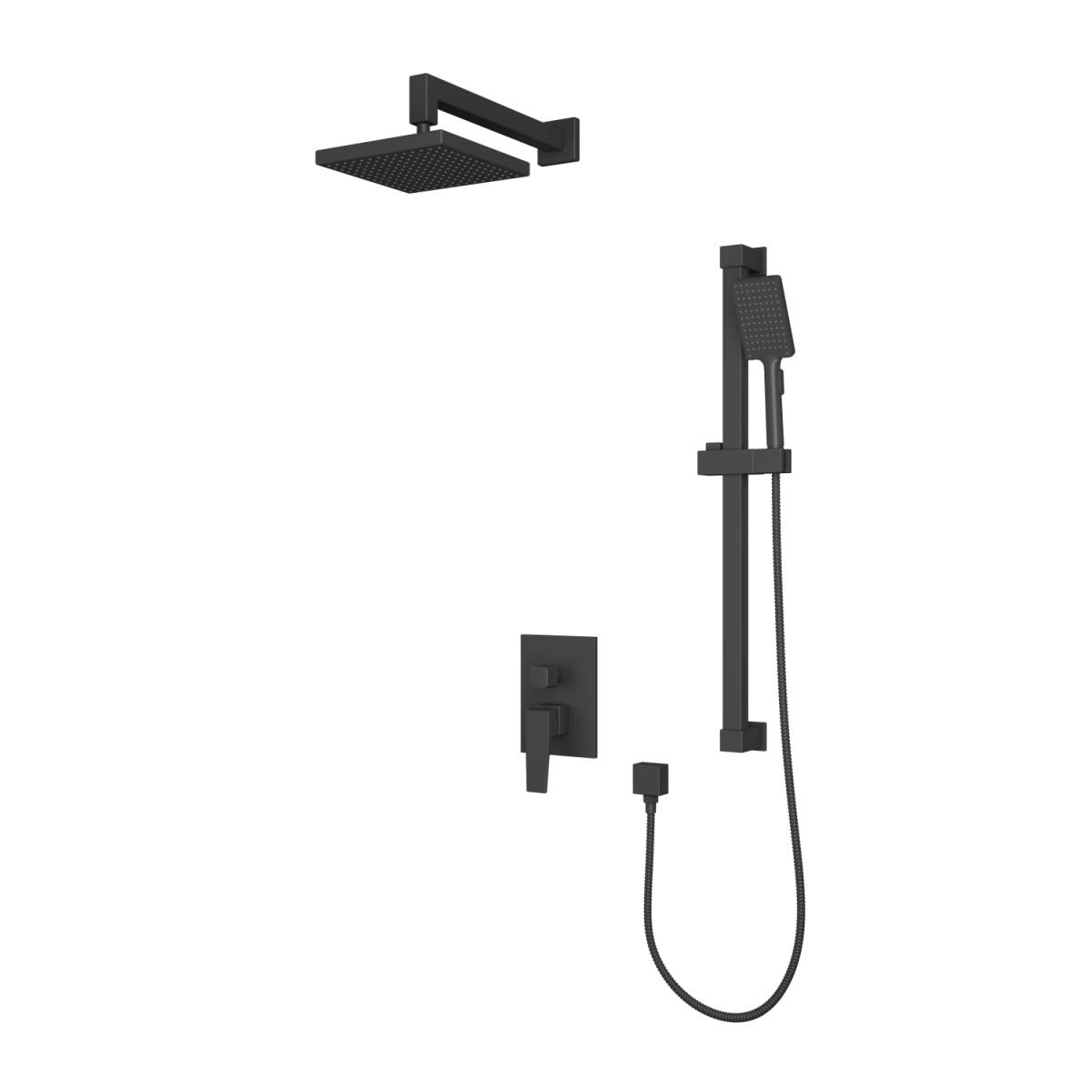Встраиваемая душевая система Rush Thira TR3635-41Black (чёрный матовый)