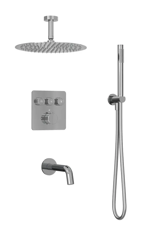Встраиваемая душевая система Milleau Tissage TERMO 3SBIT/802-CR (хром) с термостатом